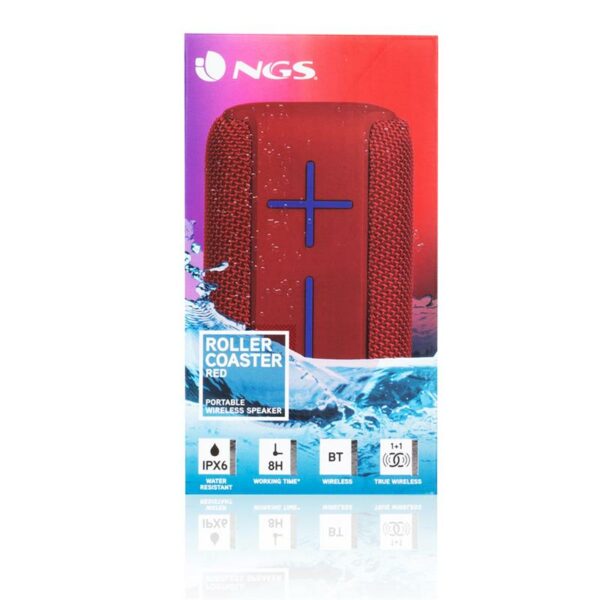 ALTAVOCES NGS ROLLERCOASTER BLUETOOTH RED USB + MICRO SD - Imagen 8