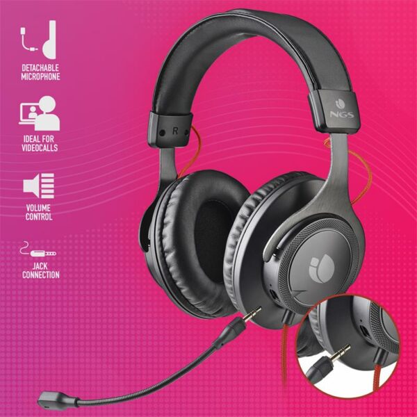 AURICULARES + MICROFONO DUAL NGS HEADPHONE CROSS TRAIL - Imagen 3