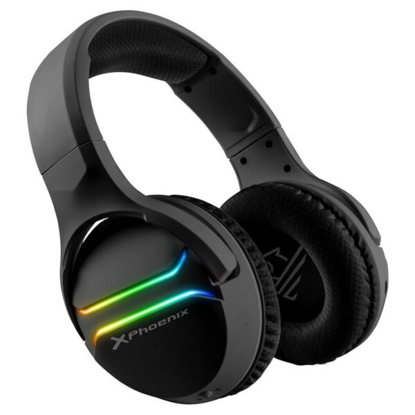 AURICULARES + MICROFONO PHOENIX GAMING WIRELESS 7.1 RGB BLACK - Imagen 2