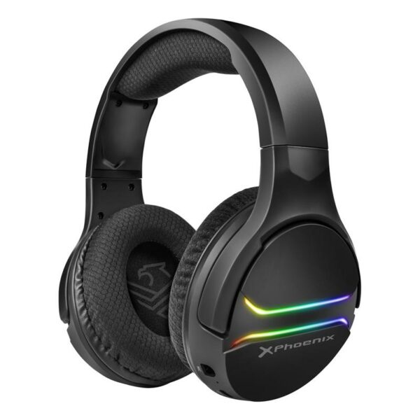 AURICULARES + MICROFONO PHOENIX GAMING WIRELESS 7.1 RGB BLACK - Imagen 3