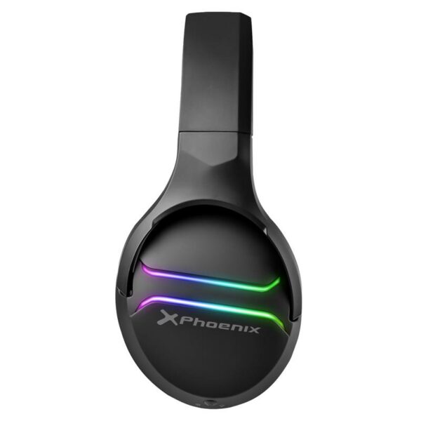 AURICULARES + MICROFONO PHOENIX GAMING WIRELESS 7.1 RGB BLACK - Imagen 4