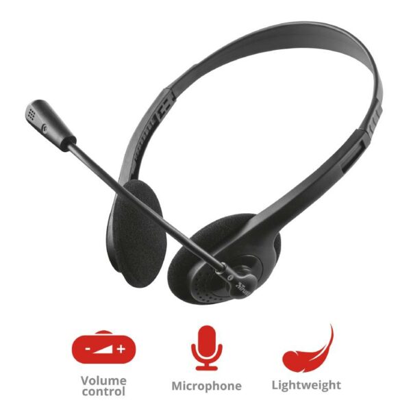 AURICULARES + MICROFONO TRUST PRIMO HEADSET - Imagen 3
