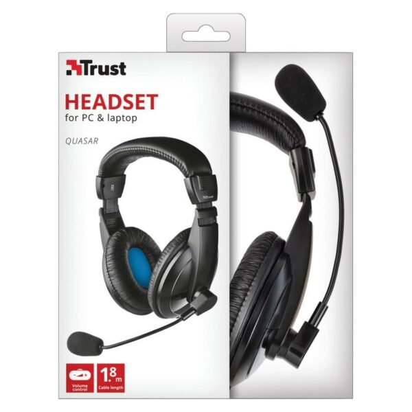 AURICULARES TRUST QUASAR HEADSET PC - Imagen 7