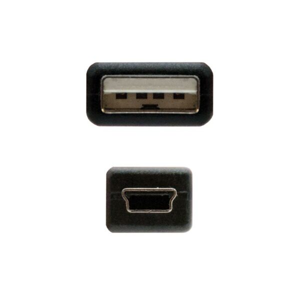 CABLE USB 2.0 TIPO AM-MINI USB 5 PIN M 3M NANOCABLE - Imagen 3