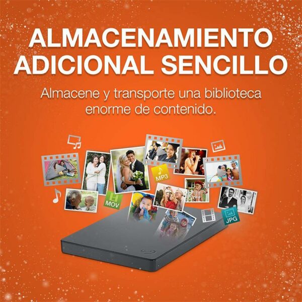 DISCO DURO EXTERNO SEAGATE 1TB 2,5 USB 3.0 - Imagen 3