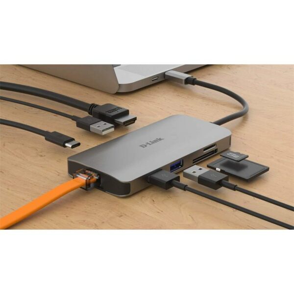 DOCK HUB USB D-LINK 8 EN 1 DUB-M810 USB-C - Imagen 4