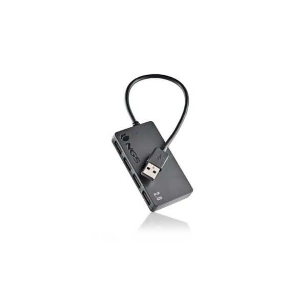 HUB USB NGS 4 PUERTOS USB 2.0 BLACK - Imagen 2