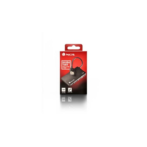 HUB USB NGS 4 PUERTOS USB 2.0 BLACK - Imagen 5