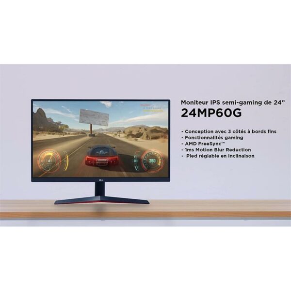 MONITOR LG 24 LED IPS FHD HDMI DP GAMING VESA BLACK - Imagen 9