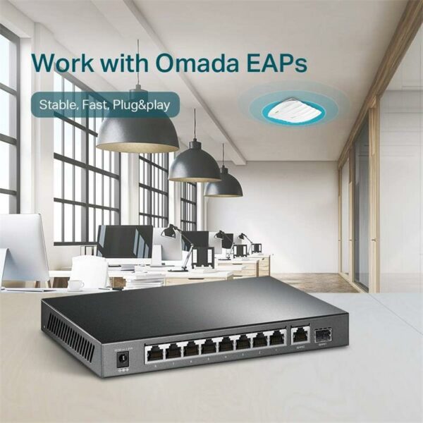 SWITCH TP-LINK GIGABIT 8 PUERTOS POE + 1 SFP TL-SG1210P - Imagen 5