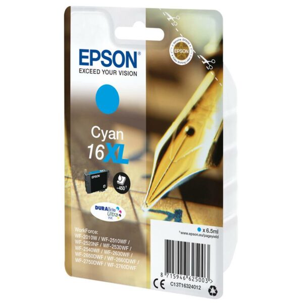 TINTA EPSON C13T16324012 CYAN T1632 16XL - Imagen 2