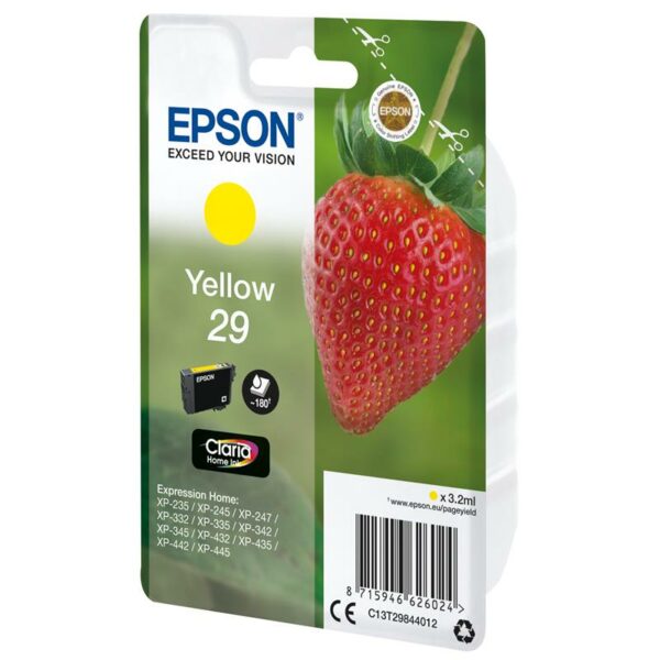 TINTA EPSON C13T29844012 T2984 YELLOW 29 - Imagen 2