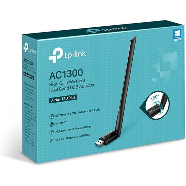 WIRELESS ADAPTADOR USB 3.0 TP-LINK ARCHER T3U PLUS AC1300 - Imagen 4